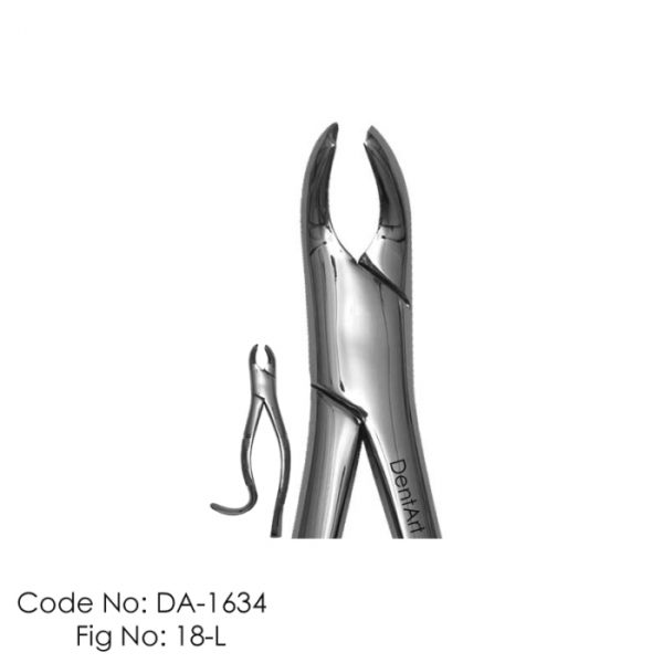 USA Type Extraction Forceps #18 L Finger Handle