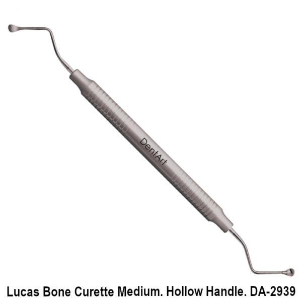 Lucas Bone Curette Medium Hollow Handle