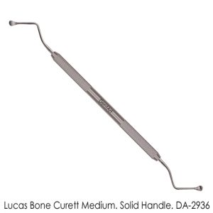 Lucas Bone Curette Medium Solid Handle