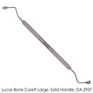 Lucas Bone Curette Large Solid Handle