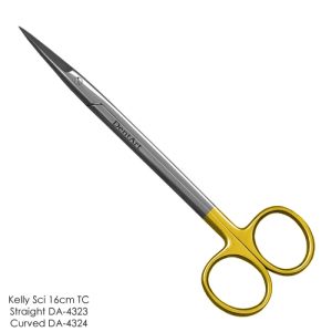 Kelly Scissors with Tungsten Carbide Curved 16cm