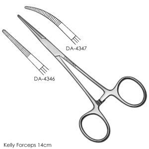Kelly Forceps 14cm Curved
