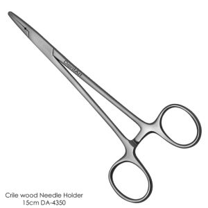 Crile Wood Needle Holder Straight 15cm