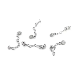 BUTTON CHAIN SILVER - ROUND